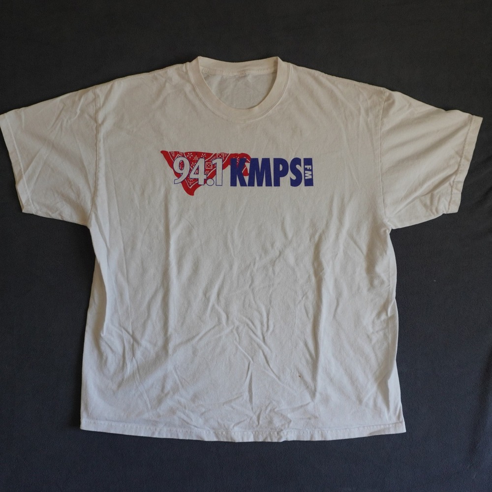 Vintage 94.1 KMPS FM Seattle Country Radio Station T-Shirt White XL